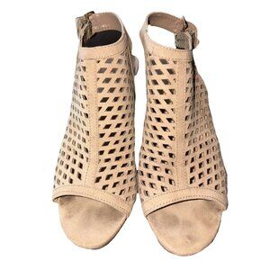 Unisa Open Toe and Heel Bootie Sueded Ungaila Shoes Size 7M *READ*